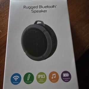 Rugged Bluetooth Speaker, NIB, Lightweight Design